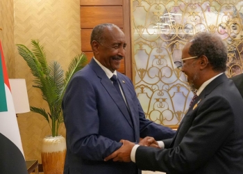 Al-Burhan Meets Somali President Hassan Sheikh Mohamud