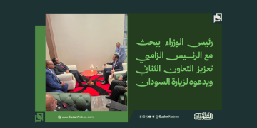 رئيس الوزراء يبحث مع الرئيس الزامبي تعزيز التعاون الثنائي ويدعوه لزيارة السودان